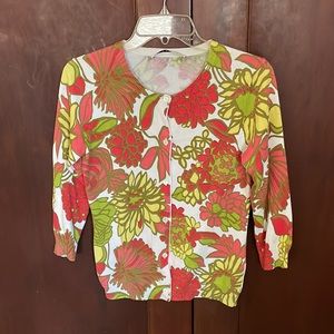 Trina Turk Floral Cardigan